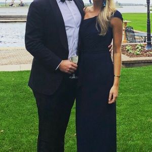 Trina Turk Navy one shoulder dress Sz 2